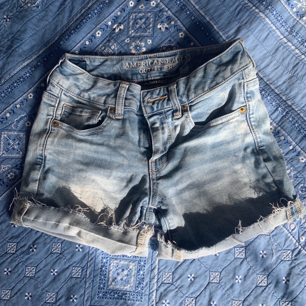 American Eagle Distressed Denim Shorts